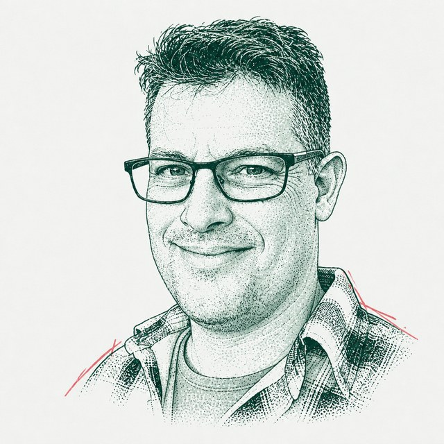 Ink portrait of Matt White